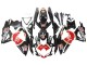 2008-2010 Suzuki GSXR 600 / GSXR 750 Motorcycle Fairings - Glossy Black Red White Motul Lucky Strike Canada
