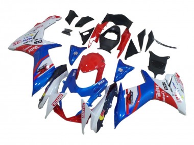 2008-2010 Suzuki GSXR 600 / GSXR 750 Motorcycle Fairings - White Red Blue Canada