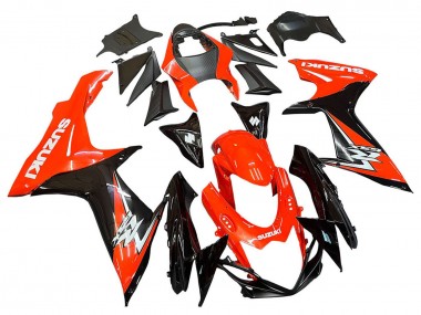 2011-2024 Suzuki GSXR 600 / GSXR 750 Motorcycle Fairings Kits - Red Glossy Black Canada