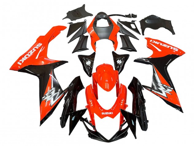 2011-2024 Suzuki GSXR 600 / GSXR 750 Motorcycle Fairings Kits - Red Glossy Black Canada