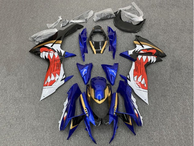 2011-2024 Suzuki GSXR 600 / GSXR 750 Motorcycle Fairings - Blue Gold Red Black Canada