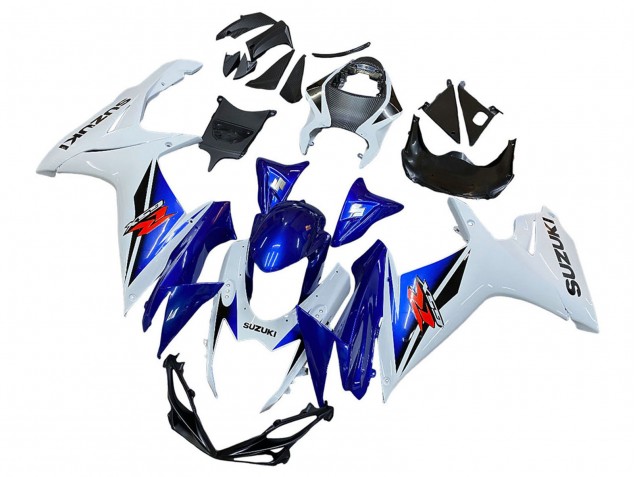 2011-2024 Suzuki GSXR 600 / GSXR 750 Motorcycle Fairing - White Blue Red Canada