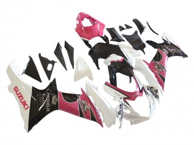 2011-2024 Suzuki GSXR 600 / GSXR 750 Motorcycle Fairings - White Pink Black Corona Canada