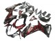 2011-2024 Suzuki GSXR 600 / GSXR 750 Motorcycle Fairings - Glossy Black Red Flame Canada