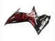 2011-2024 Suzuki GSXR 600 / GSXR 750 Motorcycle Fairings - Glossy Black Red Flame Canada