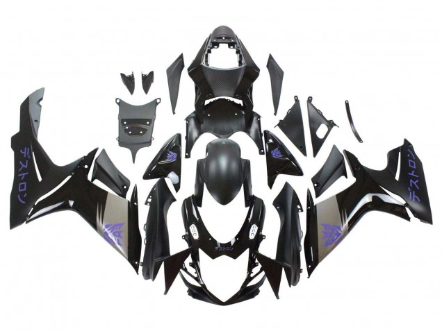 2011-2024 Suzuki GSXR 600 / GSXR 750 Motorcycle Fairings - Matte Black Grey Purple Canada