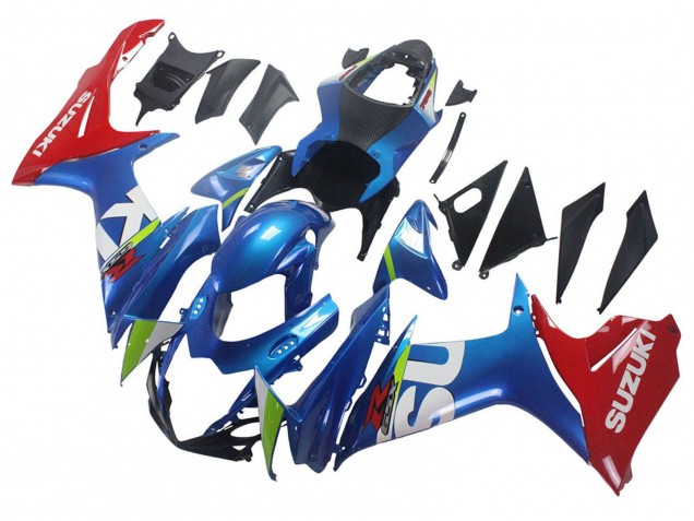 2011-2024 Suzuki GSXR 600 / GSXR 750 Motorcycle Fairings - Blue Red Canada