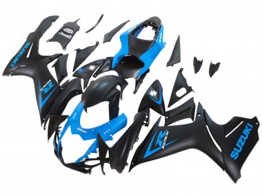2011-2024 Suzuki GSXR 600 / GSXR 750 Motorcycle Fairing - Blue Matte Black Canada