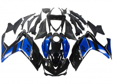 2015-2018 Yamaha YZF R3/R25 Motorcycle Fairing - Blue Glossy Black Canada