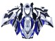 2015-2018 Yamaha YZF R3/R25 Motorcycle Fairings - White Blue Black Yamalube Canada