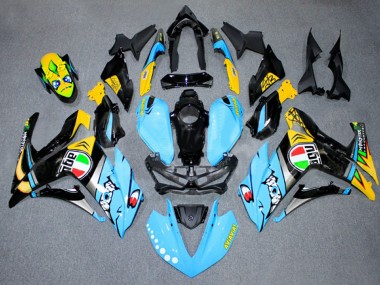 2015-2018 Yamaha YZF R3/R25 Motorcycle Fairings - Light Blue Yellow Silver Black Canada
