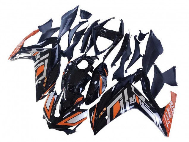 2015-2018 Yamaha YZF R3/R25 Motorcycle Fairings - Blue Orange Silver Yamalube Canada