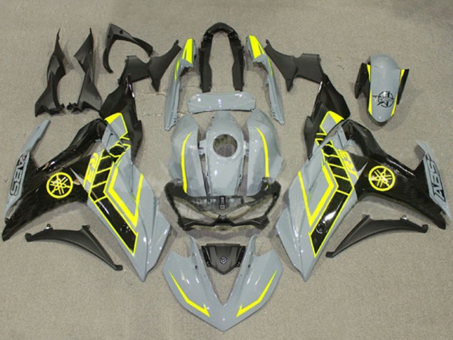2015-2018 Yamaha YZF R3/R25 Motorcycle Fairings - Nardo Grey Yellow Black Canada