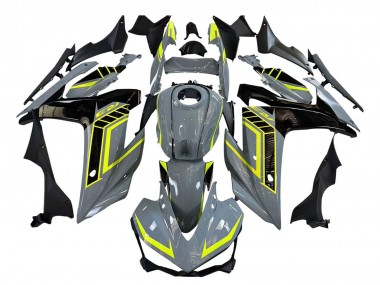 2015-2018 Yamaha YZF R3/R25 Motorcycle Fairings - Nardo Grey Neon Yellow Black Canada