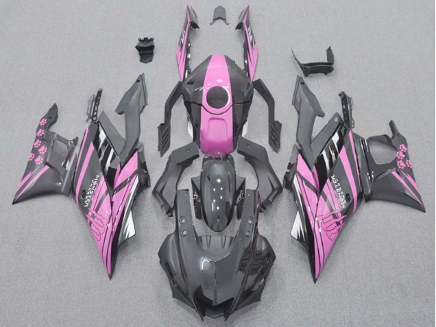2015-2018 Yamaha YZF R3/R25 Motorcycle Fairings - Pink Glossy Black Canada