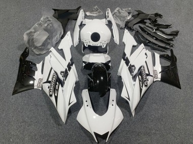 2019-2021 Yamaha YZF R3/R25 Motorcycle Fairings - White Glossy Black Canada