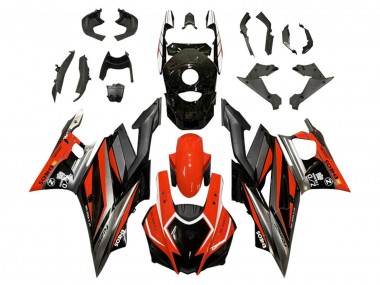2019-2021 Yamaha YZF R3/R25 Motorcycle Fairings - Red Grey Black ENEOS Canada