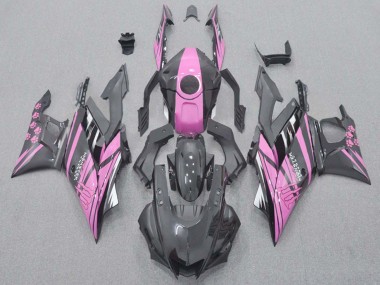 2022-2024 Yamaha YZF R3/R25 Motorcycle Fairings - Pink Black Monster Canada