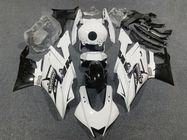 2022-2024 Yamaha YZF R3/R25 Motorcycle Fairings - White Glossy Black Canada