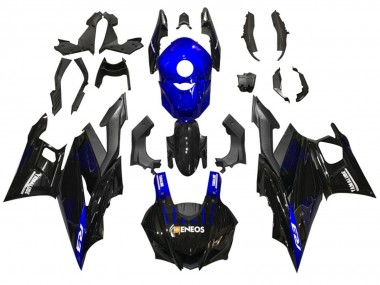 2022-2024 Yamaha YZF R3/R25 Motorcycle Fairings - Blue Black ENEOS Yamalube Canada