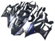 2022-2024 Yamaha YZF R3/R25 Motorcycle Fairings - Marble Black Silver Blue Forged Carbon Fiber Style Canada
