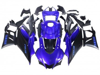 2022-2024 Yamaha YZF R3/R25 Motorcycle Fairing - Blue Matte Black Canada