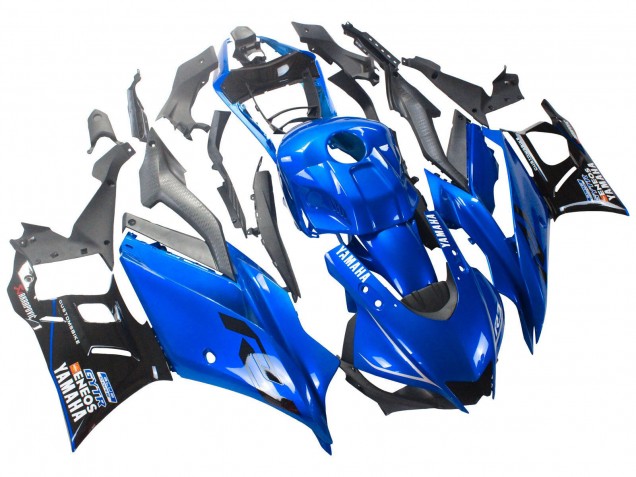 2022-2024 Yamaha YZF R3/R25 Motorcycle Fairings - Blue Black ENEOS Canada