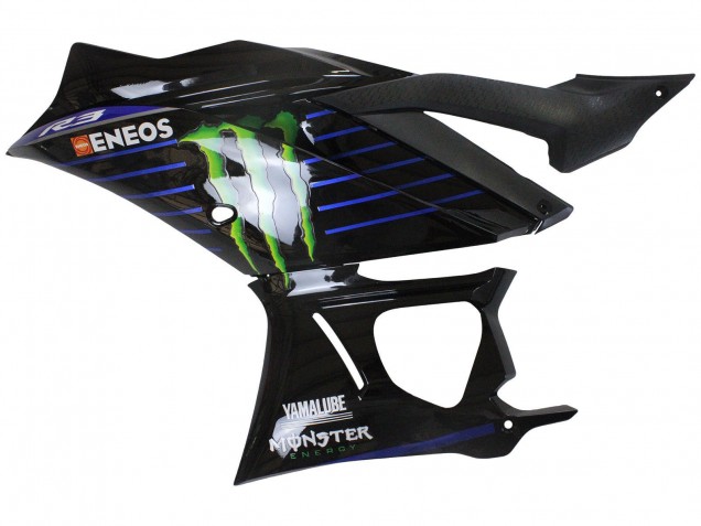 2022-2024 Yamaha YZF R3/R25 Motorcycle Fairings - Blue Green Black Monster Yamalube ENEOS Canada