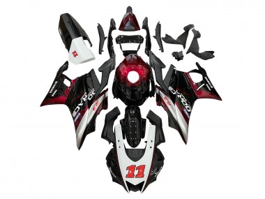 2022-2024 Yamaha YZF R3/R25 Motorcycle Fairings - Red Silver Black 11 Canada