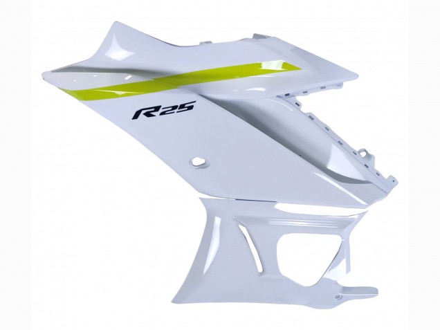 2022-2024 Yamaha YZF R3/R25 Motorcycle Fairings - White Yellow Black Canada