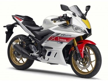 2022-2024 Yamaha YZF R3/R25 Motorcycle Fairing - White Red Black Canada