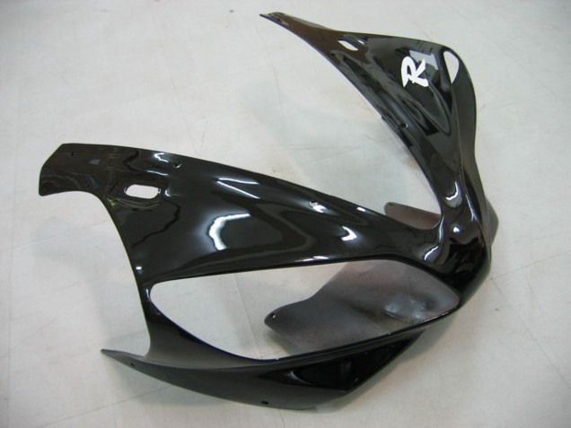 2000-2001 Yamaha YZF 1000 R1 Motorcycle Fairings - Glossy Black White Decal Canada