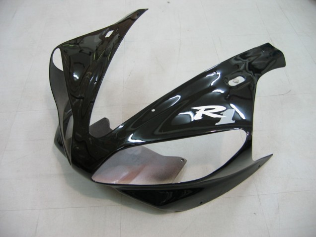 2000-2001 Yamaha YZF 1000 R1 Motorcycle Fairings - Glossy Black White Decal Canada