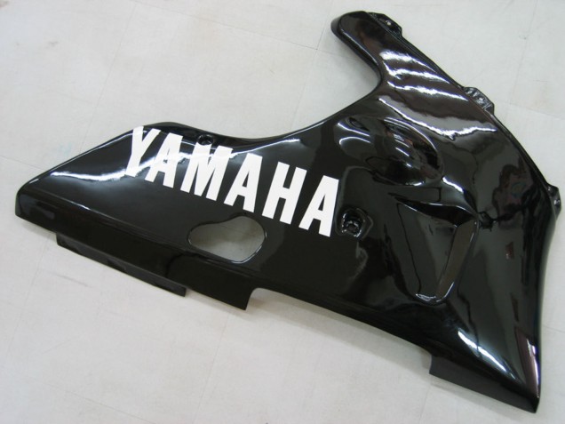 2000-2001 Yamaha YZF 1000 R1 Motorcycle Fairings - Glossy Black White Decal Canada