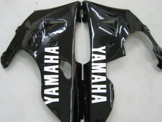2000-2001 Yamaha YZF 1000 R1 Motorcycle Fairings - Glossy Black White Decal Canada