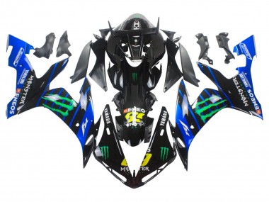 2004-2006 Yamaha YZF 1000 R1 Motorcycle Fairings - Blue Black Yellow Green Monster Yamalube ENEOS 69 Canada