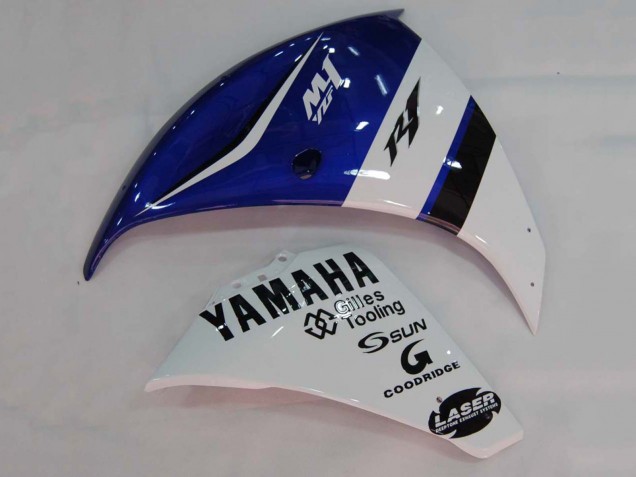 2009-2011 Yamaha YZF 1000 R1 Motorcycle Fairings - White Blue Black M1 Canada