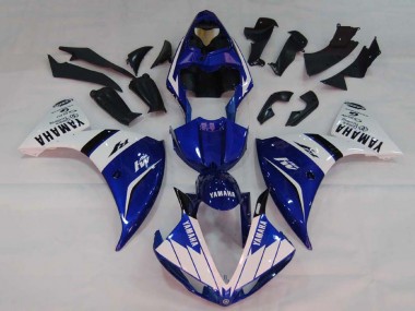 2009-2011 Yamaha YZF 1000 R1 Motorcycle Fairings - White Blue Black M1 Canada