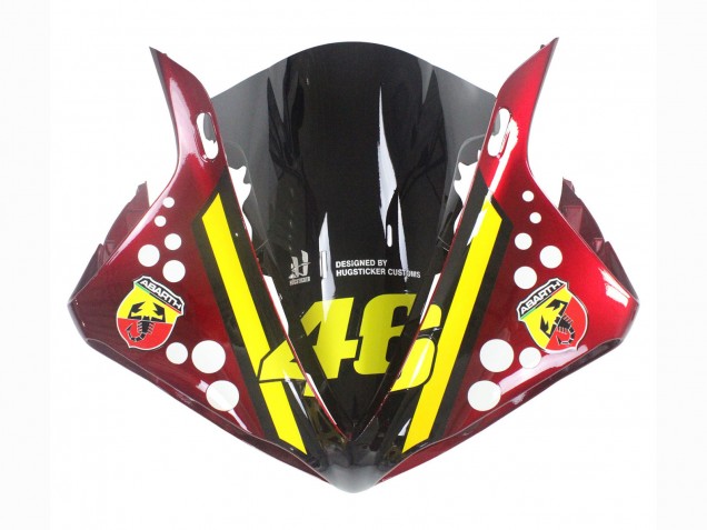 2009-2011 Yamaha YZF 1000 R1 Motorcycle Fairings - Red Yellow Black Shark 46 Canada