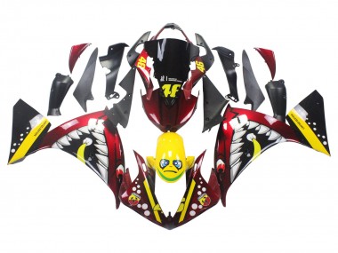 2009-2011 Yamaha YZF 1000 R1 Motorcycle Fairings - Red Yellow Black Shark 46 Canada