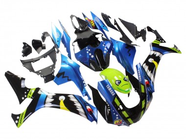 2020-2025 Yamaha YZF 1000 R1 Motorcycle Fairings - Blue Green Black Shark Canada