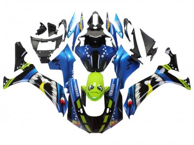 2020-2025 Yamaha YZF 1000 R1 Motorcycle Fairings - Blue Green Black Shark Canada