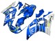 1998-2002 Yamaha YZF 600 R6 Motorcycle Fairings - White Blue Neon Yellow Fiat Motul Michelin Canada