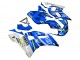 1998-2002 Yamaha YZF 600 R6 Motorcycle Fairings - White Blue Neon Yellow Fiat Motul Michelin Canada