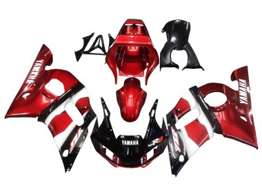 1998-2002 Yamaha YZF 600 R6 Motorcycle Fairings - Red White Glossy Black Canada