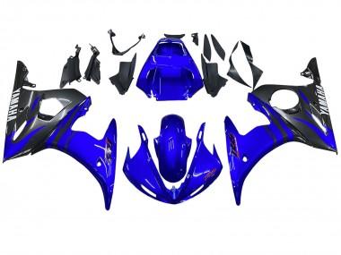 2006-2009 Yamaha YZF R6S Motorcycle Fairings - Blue Black Canada