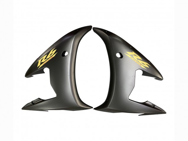 2003-2004 Yamaha YZF R6 Motorcycle Fairings - Glossy Black Matte Black Gold Decals Canada