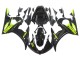 2003-2004 Yamaha YZF R6 Motorcycle Fairings - Glossy Black Neon Yellow Canada