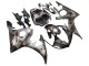 2003-2004 Yamaha YZF R6 Motorcycle Fairings - Grey Matte Black Geometric Canada