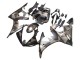 2003-2004 Yamaha YZF R6 Motorcycle Fairings - Grey Matte Black Geometric Canada